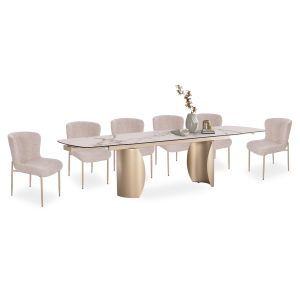 КОМПЛЕКТ МАСА И СТОЛОВЕ 7 ЧАСТИ OBSESSION