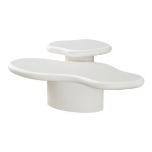 КОМПЛЕКТ ОТ 2 ХОЛНИ МАСИ CONCRETTO БЯЛ 121X52X32СМ И 58X44X41СМ