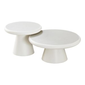 КОМПЛЕКТ ОТ 2 ХОЛНИ МАСИ CONCRETTO БЯЛ 80X36СМ И 60X44СМ