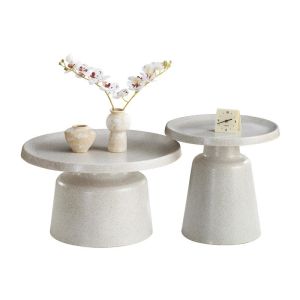 КОМПЛЕКТ ОТ 2 ХОЛНИ МАСИ FL830 БЕЖОВ ЦВЯТ 50X47СМ И 70X39СМ