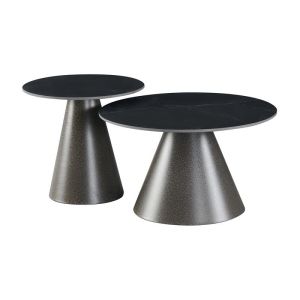 КОМПЛЕКТ ОТ 2 ХОЛНИ МАСИ FL848 С ЧЕРНА КЕРАМИЧНА ПОВЪРХНОСТ 70X42СМ И 50X50СМ