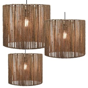 КОМПЛЕКТ ТРИ ПОЛИЛЕЯ, КАФЯВ, С ВЪЖЕ - Д:Φ35.5x35.5, М:Φ30x25.5, Ш:Φ25.5x20.5см 4/20KIB