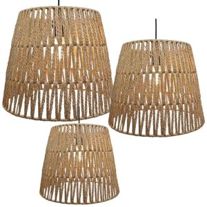 КОМПЛЕКТ ТРИ ПОЛИЛЕЯ, КАФЯВ, С ВЪЖЕ И ПЛЕТИВО - Д:40.5x29.5, М:35.5x24, Ш:30.5x19 3/20KIB