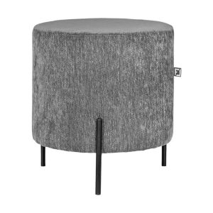 КРЪГЛА ТАБУРЕТКА NEW LUX СИВ ЦВЯТ 33X33X38СМ