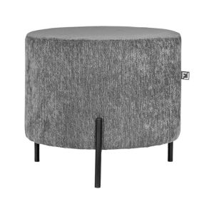 КРЪГЛА ТАБУРЕТКА NEW LUX СИВ ЦВЯТ 46X46X43СМ