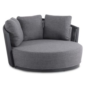 КУШЕТКА СЕРИЯ LORIEN SM6413.02 АЛУМИНИЕВИ ВЪЖЕВИ ВЪЗГЛАВНИЦИ, СИНЬО 163X158.5X82H