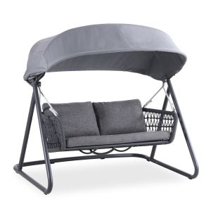 ЛЮЛКА С ПАЛАТКА EXCELSIOR SM6411.02 ТЪМНОСИВ АЛУМИНИЙ И ПАЛАТКА 185X134X175H