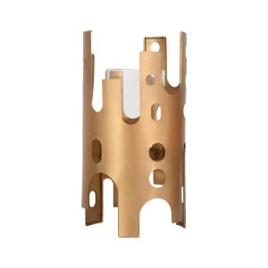 МЕТАЛЕН СВЕЩНИК FL630298 ЗЛАТИСТ ЦВЯТ 15X29СМ