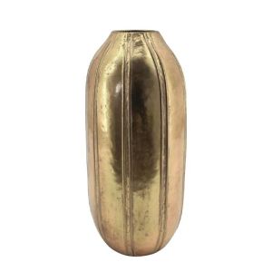 МЕТАЛНА ВАЗА ЗЛАТНА КРЪГЛА - Φ21x48.5см 4/KIB