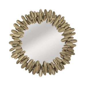 Метално огледало златисти люспи кръгли малки - Φ85x5см 1/kib