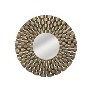 Метално огледало златно кръгло - Φ75x3см 1/kib