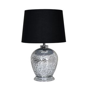 Настолна лампа Fl24518 стъкло сребърен цвят 33x52см E27