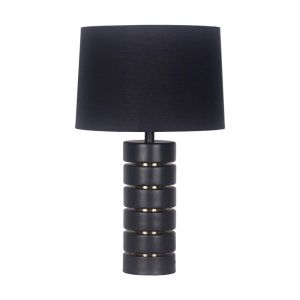 Настолна лампа Fl24575 метал черен цвят 31x51см E27