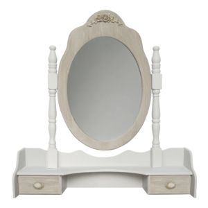 Огледало Melody Hm7004.02 бяло сиво патина 70x17x69.50 см.