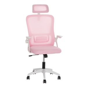 Офис стол Gaming в сив цвят със сиви детайли, размери 68.5x69.5x128.5см