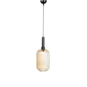 ПОЛИЛЕЙ КЕХЛИБАРЕН СТЪКЛЕН ЦВЯТ E27 20X32СМ