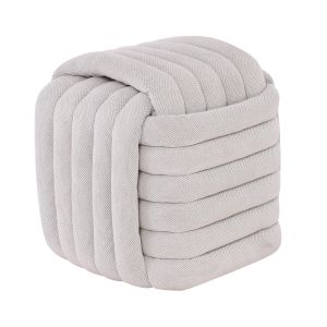 ПОМОЩНА ТАБУРЕТКА TAB, ПЛАТНЕНА, ПЯСЪЧНО СИВА