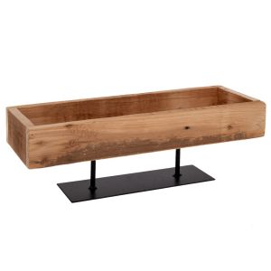 ПРАВОЪГЪЛЕН ДЪРВЕН ПОДНОС 40X14X13 СМ