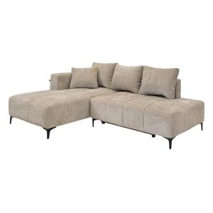 РАЗТЕГАТЕЛЕН ДИВАН JASPER ЛЯВ ЪГЪЛ БЕЖОВ ПЛАТ 255X170X90СМ