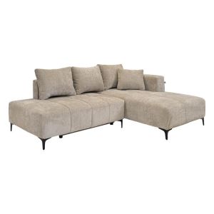 РАЗТЕГАТЕЛЕН ДИВАН JASPER, ДЕСЕН ЪГЪЛ, БЕЖОВ, ПЛАТ 255X170X90СМ