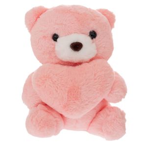 Розово плюшено мече със сърце 25 см