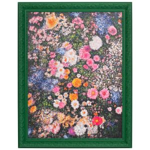 РЪЧНО ИЗРАБОТЕНА КАРТИНА С ЦВЕТЯ В РАМКА ОТ ПОСТАВКА 90X120 СМ