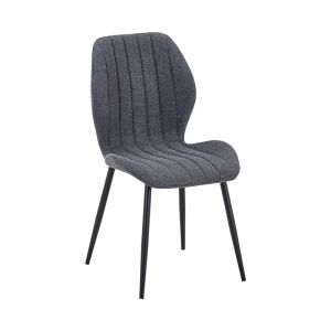 ТРАПЕЗАРЕН СТОЛ FL089 СИВ ПЛАТ С ЧЕРНИ МЕТАЛНИ КРАКА 47X55X87СМ