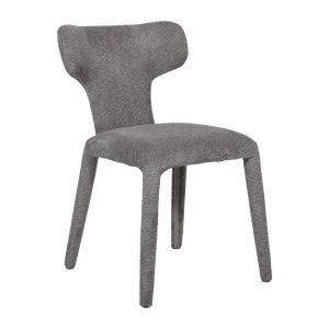 ТРАПЕЗАРЕН СТОЛ VELORIA С ПЛАТНЕНА ТАПИЦЕРИЯ, СИВ ЦВЯТ, 50X62X80СМ