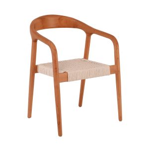 ТРАПЕЗАРЕН ФОТЬОЙЛ LEXY, ОРЕХ, СЕДАЛКА ОТ ХАРТИЕНО ВЪЖЕ