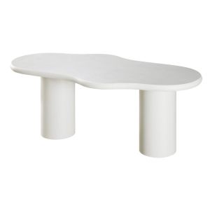 ТРАПЕЗАРНА МАСА CONCRETTO БЯЛА 180X900X76СМ