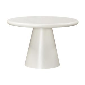 ТРАПЕЗАРНА МАСА CONCRETTO КРЪГЛА БЯЛА 120X76 СМ