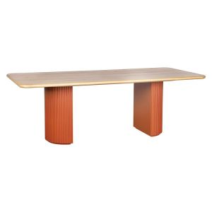 ТРАПЕЗАРНА МАСА ELINGTON НАТУРАЛНО-ОРАНЖЕВО 220X100X75СМ