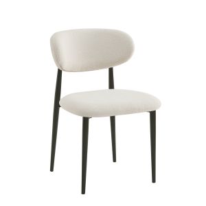 ТРАПЕЗЕН СТОЛ POINT, ЧЕРНО БОЯДИСАН МЕТАЛ, БЕЖОВ ПЛАТ