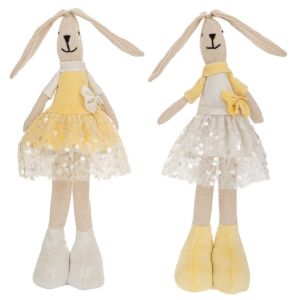 Филцов декоративен заек 11x7x45см