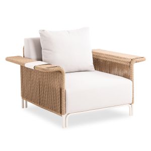 ФОТЬОЙЛ AURORA SM6419.01, АЛУМИНИЙ, ЦВЯТ СЛОНОВА КОСТ - БЕЖОВИ ВЪЗГЛАВНИЦИ 122.5X93.5X73H