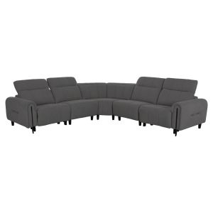 ЪГЛОВ ДИВАН С 2 РЕГУЛИРУЕМИ СЕДАЛКИ ORACLE HM3290.01 СИВ ПЛАТ 260X260X90 (ДЪЛБОЧИНА НА СЕДАЛКАТА) X 94В СМ.