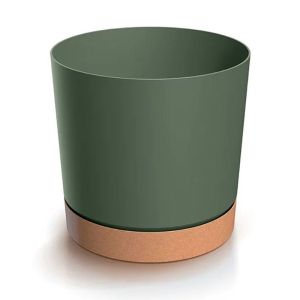 TUBO PM ПЛАСТМАСОВА САКСИЯ, МАСЛИНЕНО ЗЕЛЕН ЦВЯТ, 20X20 СМ