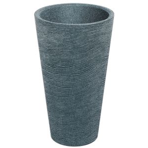 TUBRA КРЪГЛА ТЪНКА ГРАНИТНА ПЛАСТМАСОВА САКСИЯ 60X60X100 СМ