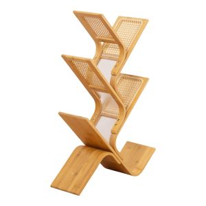 БИБЛИОТЕКА TOME ОТ БАМБУК В ЕСТЕСТВЕН ЦВЯТ 63X20X92СМ