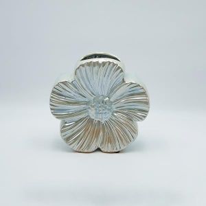 Ваза за цветя керамична синя - бежова 24x8.5x24см