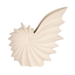 Ваза с керамична мида, бежова 22x10x22.5см