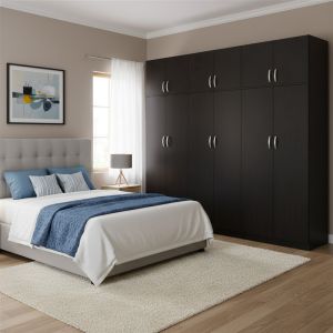 Гардероб с шест врати и таванско помещение Athos Ii венге 240x42x240см