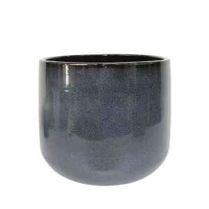 Глинена саксия голяма, на въглища, кръгла - Φ35x30см