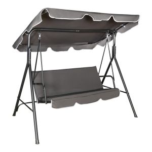 ГРАДИНСКА ЛЮЛКА GLOBO ЧЕРЕН МЕТАЛ-АНТРАЦИТ ПЛАТ 170X110X153СМ