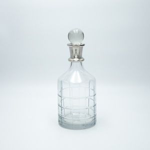 ДЕКАНТЕР СТЪКЛО-МЕТАЛ СРЕБЪРЕН 26X11СМ