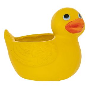 ДЕКОРАТИВНА САКСИЯ ОТ ПОЛИРЕЗИН ВЪВ ФОРМАТА НА МАЛКО ПАТЕ 32X26,5X27 СМ