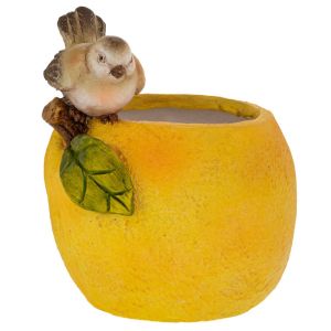 ДЕКОРАТИВНА САКСИЯ ОТ ПОЛИРЕЗИН С ФОРМА НА ЛИМОН 28X22X28 СМ