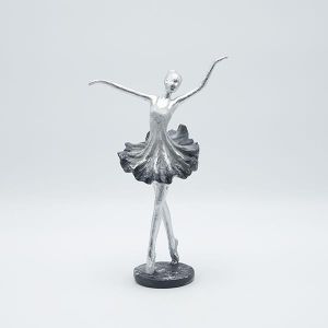 Декоративна скулптурна фигура от полирезин със златна повърхност 16x9x26см