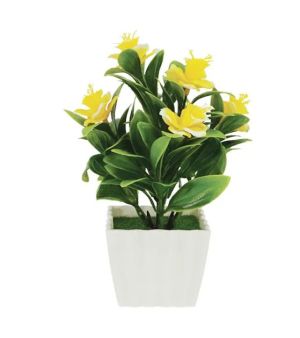 Жълто цвете в саксия 7x16см 1/192 кутия