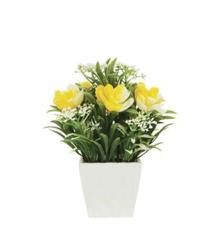 Жълто цвете в саксия 8x21см 1/120kib